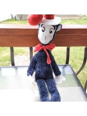 Vintage Cat In The Hat Plush By Douglas